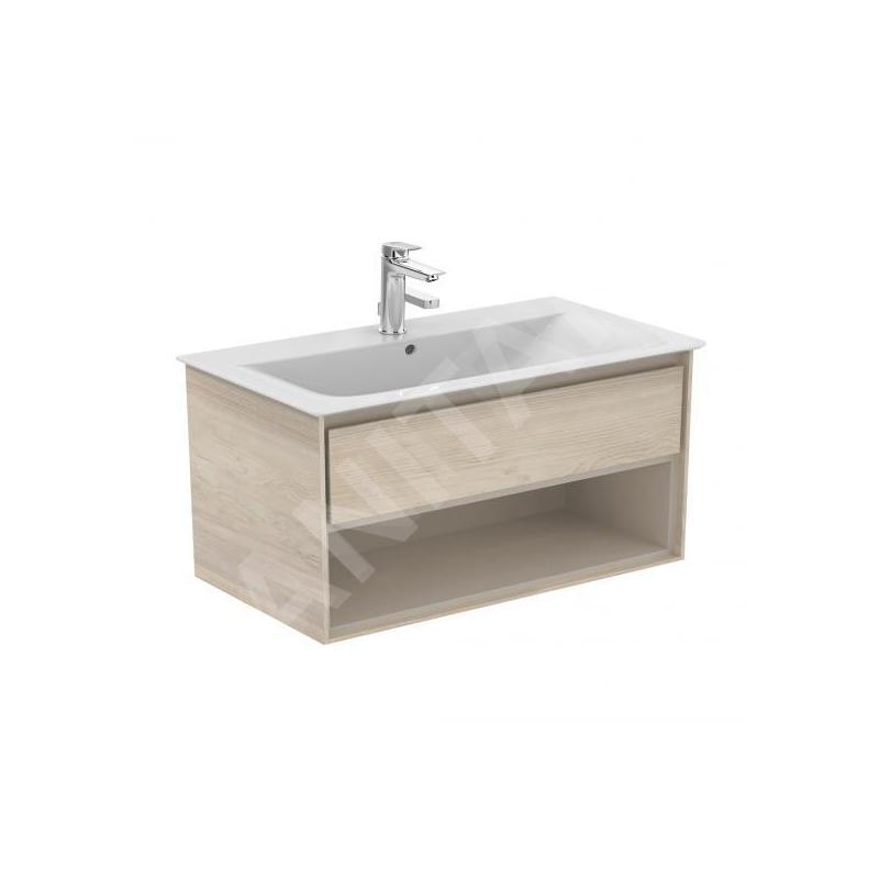 Ideal Standard Connect Air - Petite armoire sous lavabo, 1.000x440x517 mm, décor : bois clair/brun clair mat E0828UK Ideal Standard Connect Air - Petite armoire sous lavabo, 1.000x440x517 mm, décor : bois clair/brun clair mat E0828UK