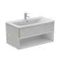 Ideal Standard Connect Air - Petite armoire sous lavabo, 1.000x440x517 mm, gris clair brillant/blanc mat E0828EQ Ideal Standard Connect Air - Petite armoire sous lavabo, 1.000x440x517 mm, gris clair brillant/blanc mat E0828EQ