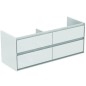 Ideal Standard Connect Air - Meuble sous double-lavabo, 1300x440x517 mm, blanc brillant/gris clair mat E0824KN Ideal Standard Connect Air - Meuble sous double-lavabo, 1300x440x517 mm, blanc brillant/gris clair mat E0824KN