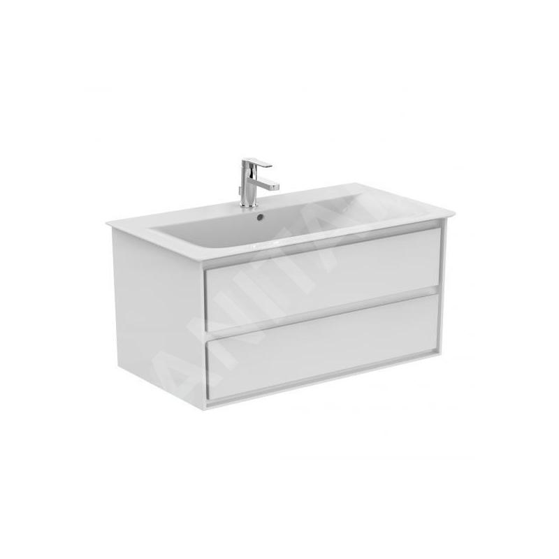 Ideal Standard Connect Air - Petite armoire sous lavabo, 1.000x440x517 mm, blanc brillant/blanc mat E0821B2 Ideal Standard Connect Air - Petite armoire sous lavabo, 1.000x440x517 mm, blanc brillant/blanc mat E0821B2