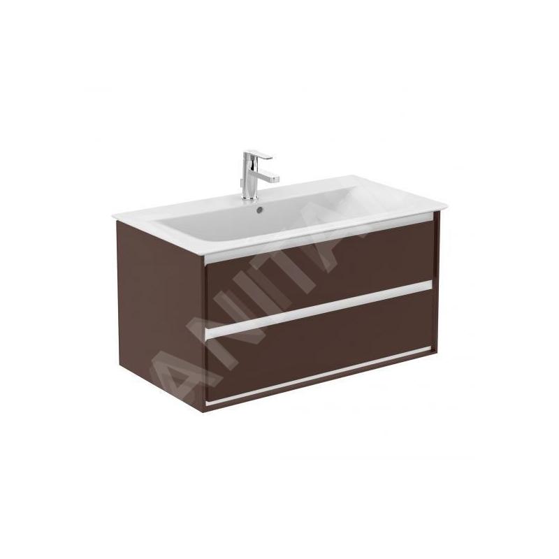 Ideal Standard Connect Air - Petite armoire sous lavabo, 1.000x440x517 mm, brun mat/blanc mat E0821VY Ideal Standard Connect Air - Petite armoire sous lavabo, 1.000x440x517 mm, brun mat/blanc mat E0821VY