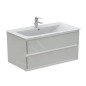 Ideal Standard Connect Air - Petite armoire sous lavabo, 1.000x440x517 mm, gris clair brillant/blanc mat E0821EQ Ideal Standard Connect Air - Petite armoire sous lavabo, 1.000x440x517 mm, gris clair brillant/blanc mat E0821EQ