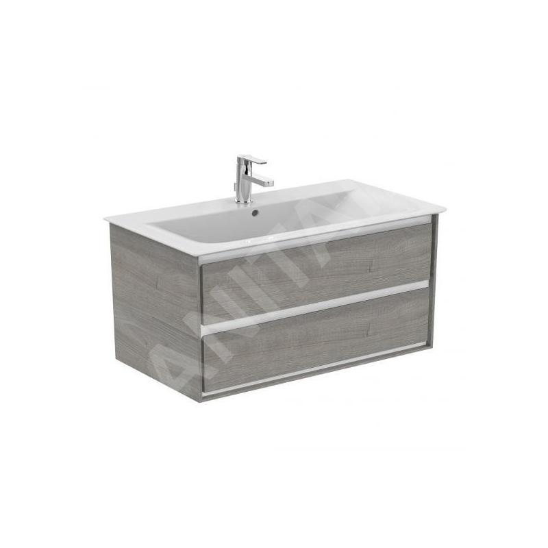 Ideal Standard Connect Air - Petite armoire sous lavabo, 1.000x440x517 mm, décor : chêne gris/blanc mat E0821PS Ideal Standard Connect Air - Petite armoire sous lavabo, 1.000x440x517 mm, décor : chêne gris/blanc mat E0821PS