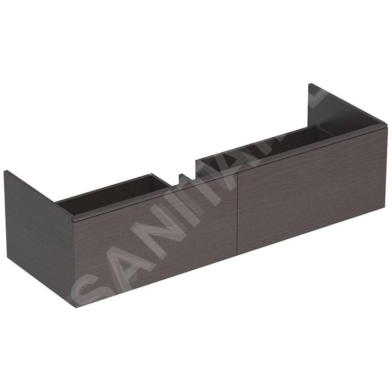Geberit Xeno 2 - Meuble sous lavabo Varicor 1400 mm avec luminaire LED, 2 tiroirs, gris 500.348.43.1 Geberit Xeno 2 - Meuble sous lavabo Varicor 1400 mm avec luminaire LED, 2 tiroirs, gris 500.348.43.1