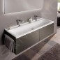 Geberit Xeno 2 - Meuble sous lavabo Varicor 1400 mm avec luminaire LED, 2 tiroirs, gris 500.348.43.1 Geberit Xeno 2 - Meuble sous lavabo Varicor 1400 mm avec luminaire LED, 2 tiroirs, gris 500.348.43.1