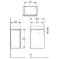 Geberit Xeno 2 - Meuble sous lave-mains 400 mm, greige 500.502.00.1 Geberit Xeno 2 - Meuble sous lave-mains 400 mm, greige 500.502.00.1