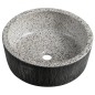 Sapho Priori - Lavabo pour plan de travail, diamètre 41 cm, sans trop-plein, gris PI035 Sapho Priori - Lavabo pour plan de travail, diamètre 41 cm, sans trop-plein, gris PI035