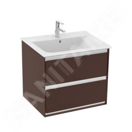 Ideal Standard Connect Air - Petite armoire sous lavabo, 600x440x517 mm, brun mat/blanc mat E0818VY