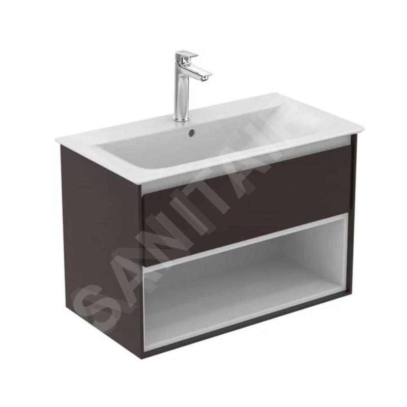 Ideal Standard Connect Air - Petite armoire sous lavabo, 800x440x517 mm, brun mat/blanc mat E0827VY Ideal Standard Connect Air - Petite armoire sous lavabo, 800x440x517 mm, brun mat/blanc mat E0827VY