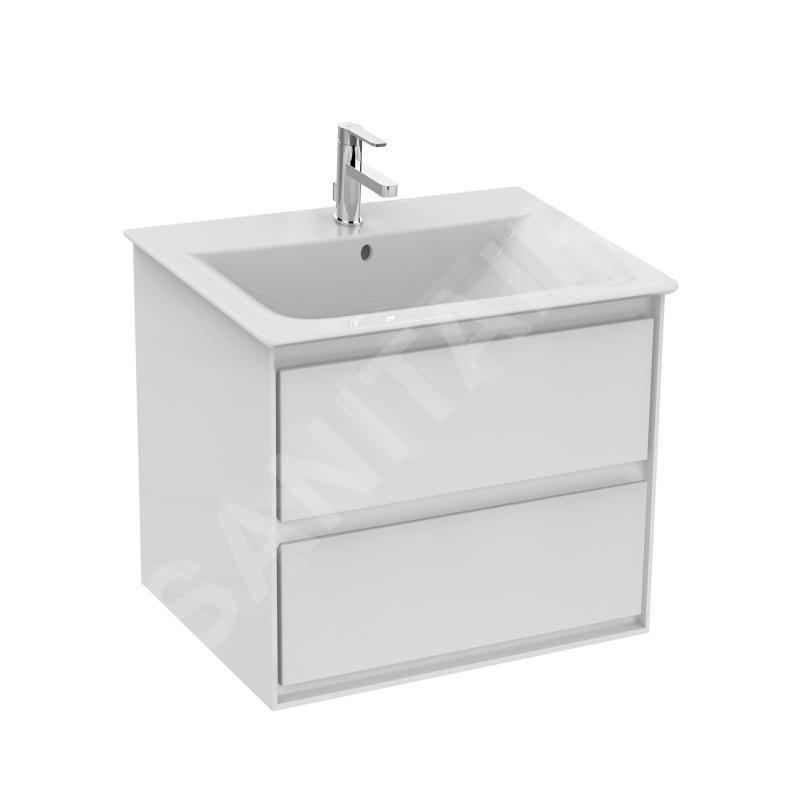 Ideal Standard Connect Air - Petite armoire sous lavabo, 600x440x517 mm, blanc brillant/gris clair mat E0818KN Ideal Standard Connect Air - Petite armoire sous lavabo, 600x440x517 mm, blanc brillant/gris clair mat E0818KN