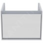 Ideal Standard Connect Air - Petite armoire sous lavabo Cube 600 mm, 530x409x400 mm, blanc brillant/gris clair mat E0846KN Ideal Standard Connect Air - Petite armoire sous lavabo Cube 600 mm, 530x409x400 mm, blanc brillant/gris clair mat E0846KN
