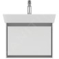 Ideal Standard Connect Air - Petite armoire sous lavabo Cube 600 mm, 530x409x400 mm, blanc brillant/gris clair mat E0846KN Ideal Standard Connect Air - Petite armoire sous lavabo Cube 600 mm, 530x409x400 mm, blanc brillant/gris clair mat E0846KN
