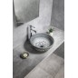 Sapho Priori - Lavabo pour plan de travail, diamètre 41 cm, sans trop-plein, bleu PI036 Sapho Priori - Lavabo pour plan de travail, diamètre 41 cm, sans trop-plein, bleu PI036