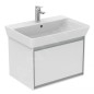 Ideal Standard Connect Air - Petite armoire sous lavabo Cube 650 mm, 580x409x400 mm, blanc brillant/gris clair mat E0847KN Ideal Standard Connect Air - Petite armoire sous lavabo Cube 650 mm, 580x409x400 mm, blanc brillant/gris clair mat E0847KN