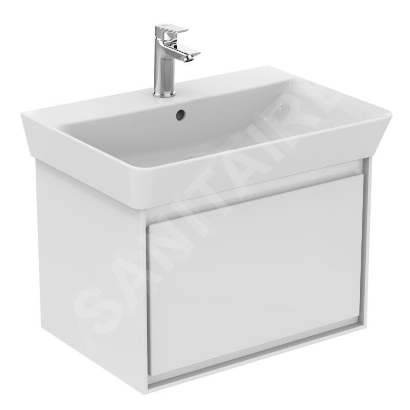 Ideal Standard Connect Air - Petite armoire sous lavabo Cube 650 mm, 580x409x400 mm, blanc brillant/blanc mat E0847B2 Ideal Standard Connect Air - Petite armoire sous lavabo Cube 650 mm, 580x409x400 mm, blanc brillant/blanc mat E0847B2