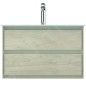 Ideal Standard Connect Air - Petite armoire lavabo 800x440x517 mm, 2 tiroirs, décor : bois clair/brun clair mat E0819UK Ideal Standard Connect Air - Petite armoire lavabo 800x440x517 mm, 2 tiroirs, décor : bois clair/brun clair mat E0819UK
