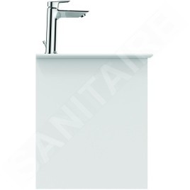 Ideal Standard Connect Air - Petite armoire lavabo 800x440x517 mm, 2 tiroirs, blanc brillant/gris clair mat E0819KN