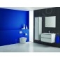 Ideal Standard Connect Air - Petite armoire lavabo 800x440x517 mm, 2 tiroirs, blanc brillant/gris clair mat E0819KN
