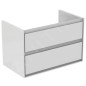 Ideal Standard Connect Air - Petite armoire lavabo 800x440x517 mm, 2 tiroirs, blanc brillant/blanc mat E0819B2 Ideal Standard Connect Air - Petite armoire lavabo 800x440x517 mm, 2 tiroirs, blanc brillant/blanc mat E0819B2