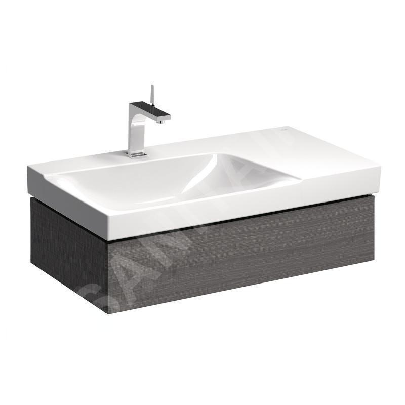 Geberit Xeno 2 - Meuble sous lavabo 900 mm avec plage de dépose, tiroir avec luminaire LED, gris 500.513.43.1 Geberit Xeno 2 - Meuble sous lavabo 900 mm avec plage de dépose, tiroir avec luminaire LED, gris 500.513.43.1