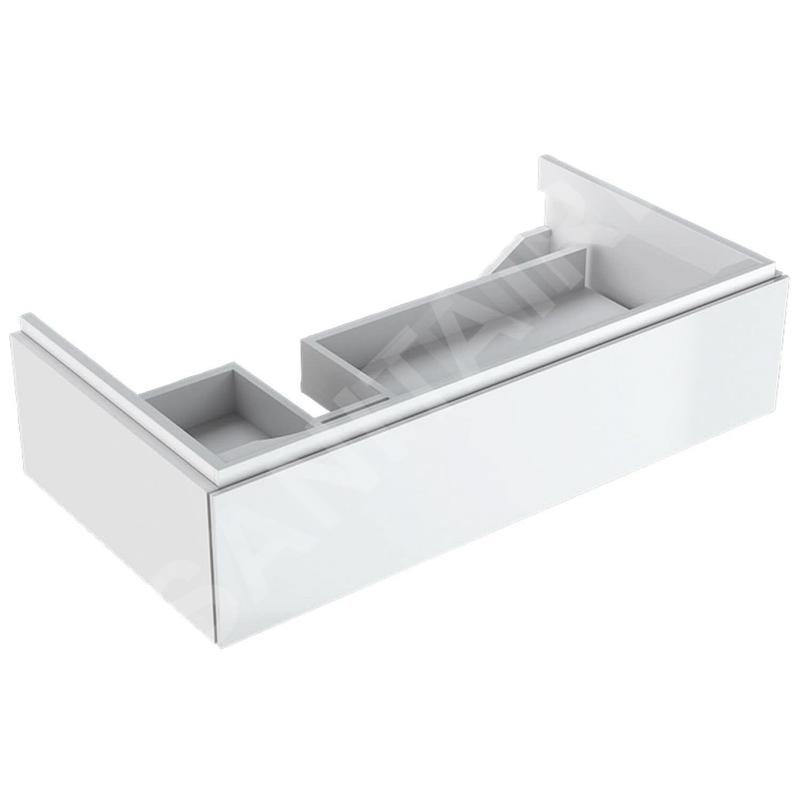 Geberit Xeno 2 - Meuble sous lavabo 900 mm avec plage de dépose, tiroir avec luminaire LED, blanc poli 500.513.01.1 Geberit Xeno 2 - Meuble sous lavabo 900 mm avec plage de dépose, tiroir avec luminaire LED, blanc poli 500.513.01.1