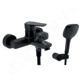 Novaservis Metalia 58 - Robinet de baignoire avec accessoires, noir 58020,5
