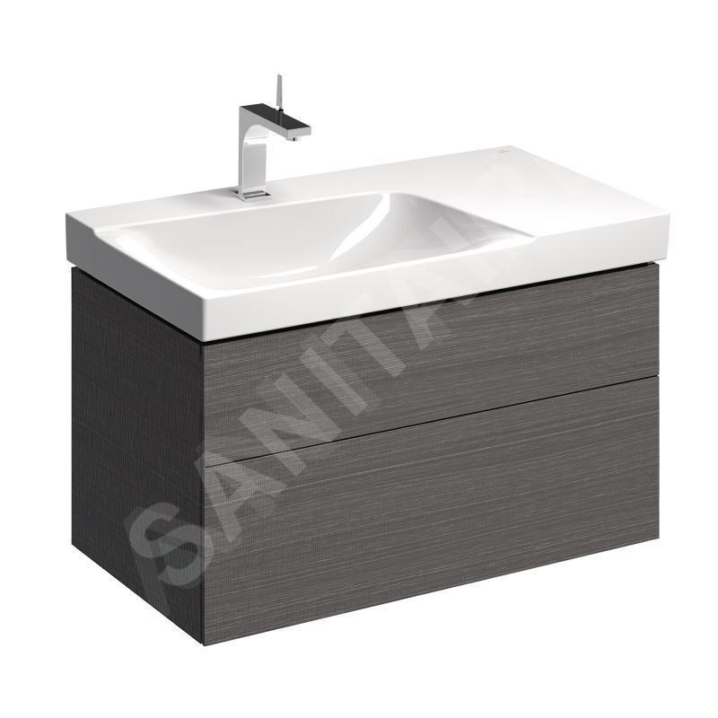Geberit Xeno 2 - Meuble sous lavabo 900 mm avec plage de dépose, tiroir avec luminaire LED, gris 500.515.43.1 Geberit Xeno 2 - Meuble sous lavabo 900 mm avec plage de dépose, tiroir avec luminaire LED, gris 500.515.43.1