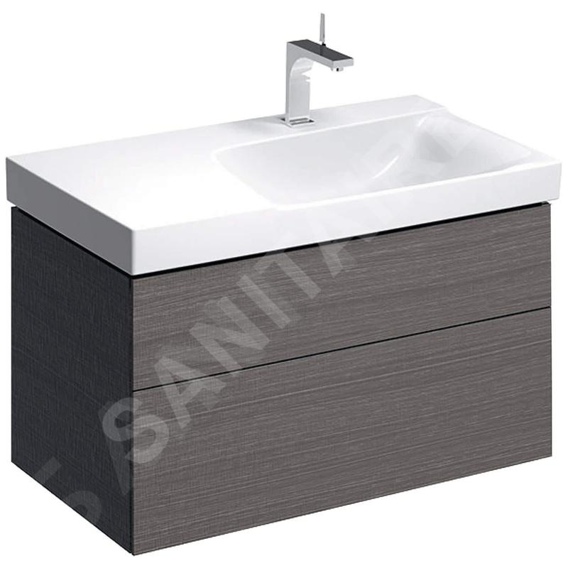 Geberit Xeno 2 - Meuble sous lavabo 900 mm avec plage de dépose, tiroir avec luminaire LED, gris 500.516.43.1 Geberit Xeno 2 - Meuble sous lavabo 900 mm avec plage de dépose, tiroir avec luminaire LED, gris 500.516.43.1