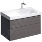 Geberit Xeno 2 - Meuble sous lavabo 900 mm avec plage de dépose, tiroir avec luminaire LED, gris 500.516.43.1 Geberit Xeno 2 - Meuble sous lavabo 900 mm avec plage de dépose, tiroir avec luminaire LED, gris 500.516.43.1