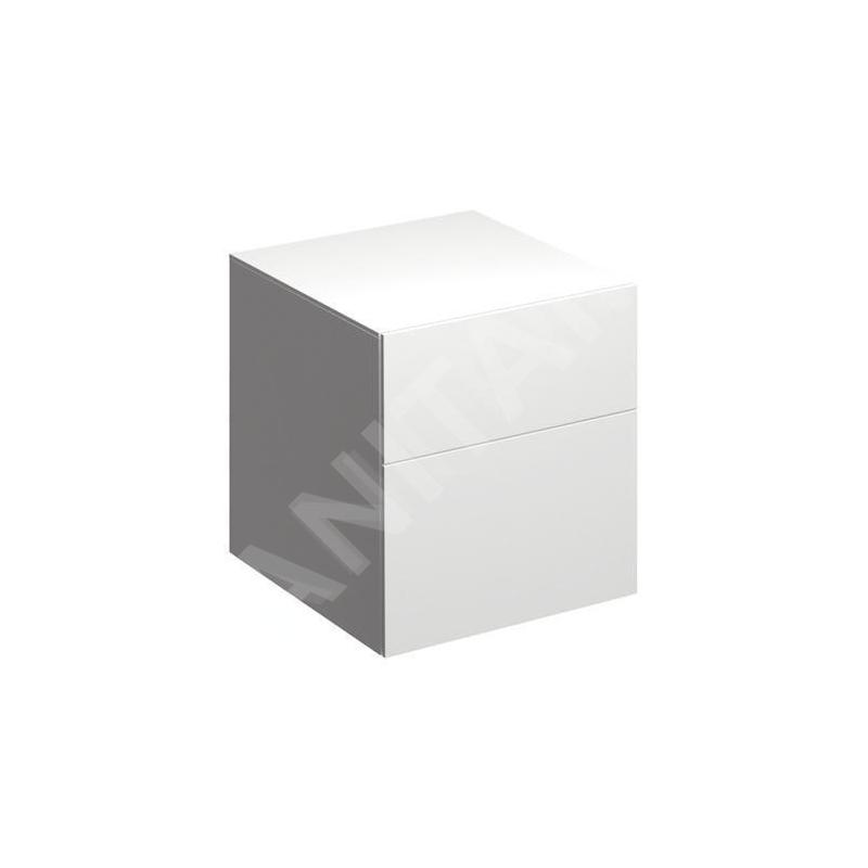 Geberit Xeno 2 - Meuble latéral 450x510 mm avec tiroirs, blanc poli 500.504.01.1