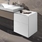 Geberit Xeno 2 - Meuble latéral 450x510 mm avec tiroirs, blanc poli 500.504.01.1