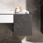 Geberit Xeno 2 - Meuble latéral 450x510 mm avec tiroirs, gris 500.504.43.1