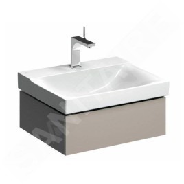 Geberit Xeno 2 - Meuble sous lavabo 600 mm, tiroir avec luminaire LED, greige 500.505.00.1