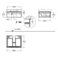 Geberit Xeno 2 - Meuble sous lavabo 600 mm, tiroir avec luminaire LED, greige 500.505.00.1 Geberit Xeno 2 - Meuble sous lavabo 600 mm, tiroir avec luminaire LED, greige 500.505.00.1