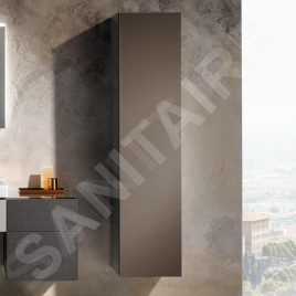 Geberit Xeno 2 - Petite armoire haute 1.700x400 mm, miroir intérieur, gris-beige 500.503.00.1