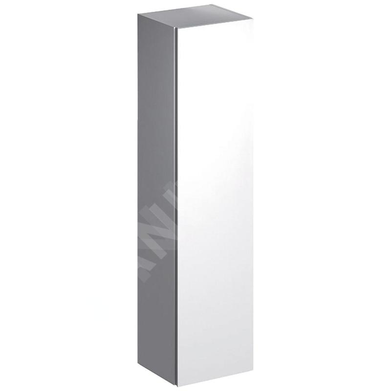 Geberit Xeno 2 - Petite armoire haute 1.700x400 mm, miroir intérieur, blanc brillant 500.503.01.1