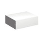 Geberit Xeno 2 - Meuble latéral 580x200 mm avec tiroirs, blanc poli 500.507.01.1