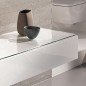 Geberit Xeno 2 - Meuble latéral 580x200 mm avec tiroirs, blanc poli 500.507.01.1