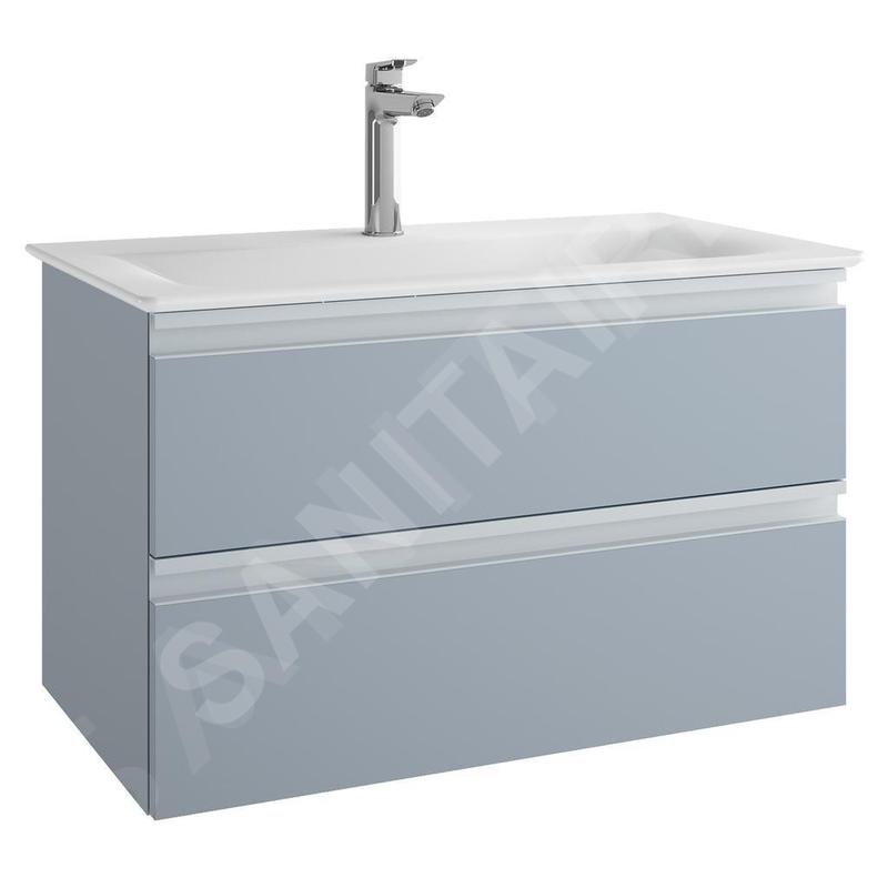 Ideal Standard Tesi - Petite armoire lavabo 800x440x490 mm, bleu clair mat T0051WI