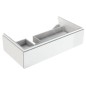Geberit Xeno 2 - Meuble sous lavabo 900 mm, tiroir avec luminaire LED, blanc poli 500.508.01.1 Geberit Xeno 2 - Meuble sous lavabo 900 mm, tiroir avec luminaire LED, blanc poli 500.508.01.1