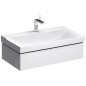 Geberit Xeno 2 - Meuble sous lavabo 900 mm, tiroir avec luminaire LED, blanc poli 500.508.01.1 Geberit Xeno 2 - Meuble sous lavabo 900 mm, tiroir avec luminaire LED, blanc poli 500.508.01.1