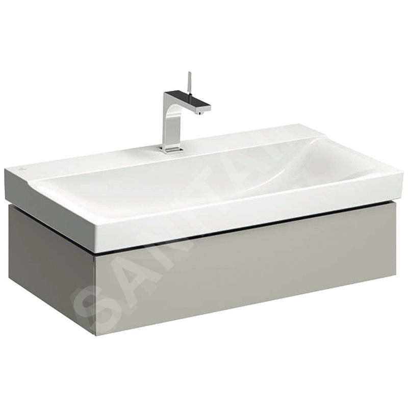 Geberit Xeno 2 - Meuble sous lavabo 900 mm, tiroir avec luminaire LED, greige 500.508.00.1 Geberit Xeno 2 - Meuble sous lavabo 900 mm, tiroir avec luminaire LED, greige 500.508.00.1