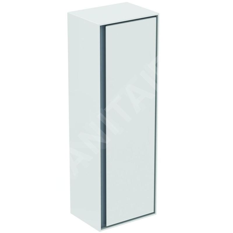 Ideal Standard Connect Air - Petite armoire haute 400x300x1.200 mm, blanc brillant/gris clair mat E0834KN