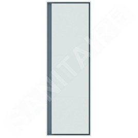 Ideal Standard Connect Air - Petite armoire haute 400x300x1.200 mm, blanc brillant/gris clair mat E0834KN
