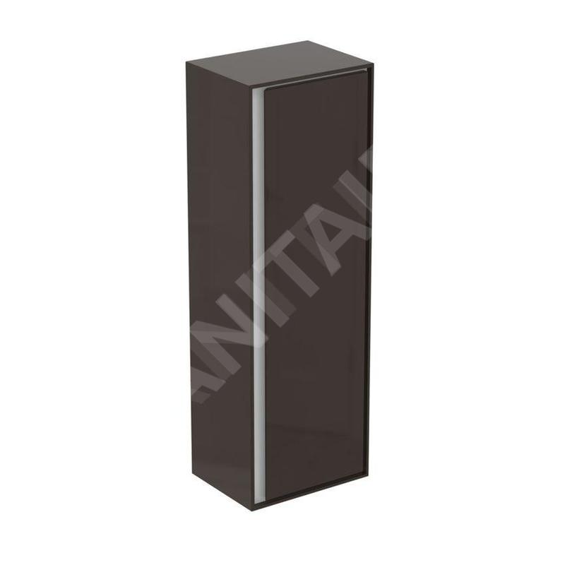 Ideal Standard Connect Air - Petite armoire haute 400x300x1.200 mm, brun mat/blanc mat E0834VY