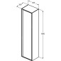 Ideal Standard Connect Air - Petite armoire haute 400x300x1.600 mm, décor : bois clair/brun clair mat E0832UK