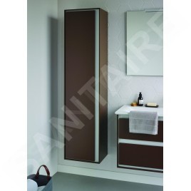 Ideal Standard Connect Air - Petite armoire haute 400x300x1.600 mm, décor : bois clair/brun clair mat E0832UK