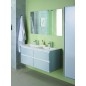 Ideal Standard Connect Air - Petite armoire haute 400x300x1.600 mm, blanc brillant/gris clair mat E0832KN