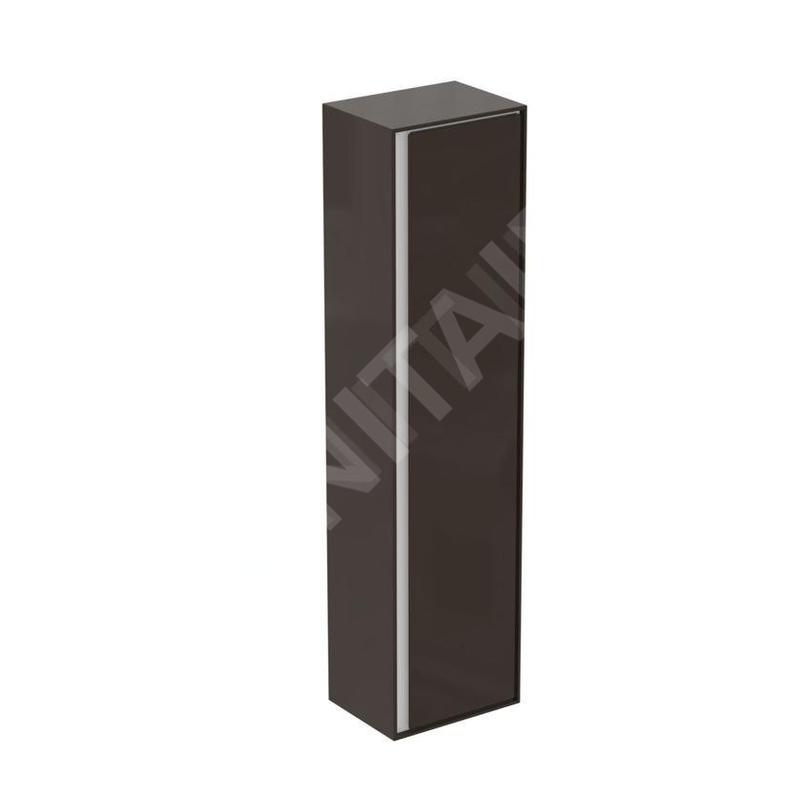 Ideal Standard Connect Air - Petite armoire haute 400x300x1.600 mm, brun mat/blanc mat E0832VY