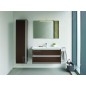 Ideal Standard Connect Air - Petite armoire haute 400x300x1.600 mm, brun mat/blanc mat E0832VY
